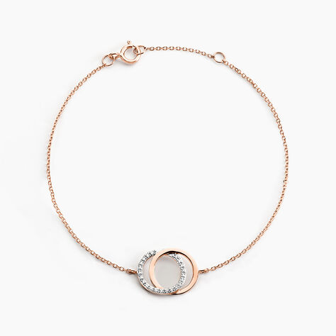 Bracelet Or Rose Tresha Diamants - Bracelets Femme | Histoire d&rsquo;Or