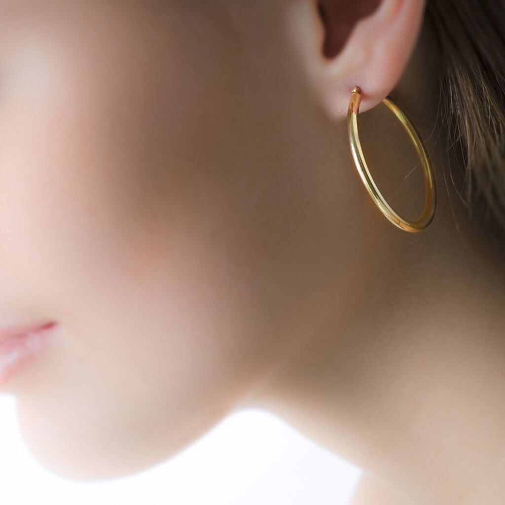 Créoles Verania Or Jaune - Boucles d'oreilles créoles Femme | Histoire d’Or