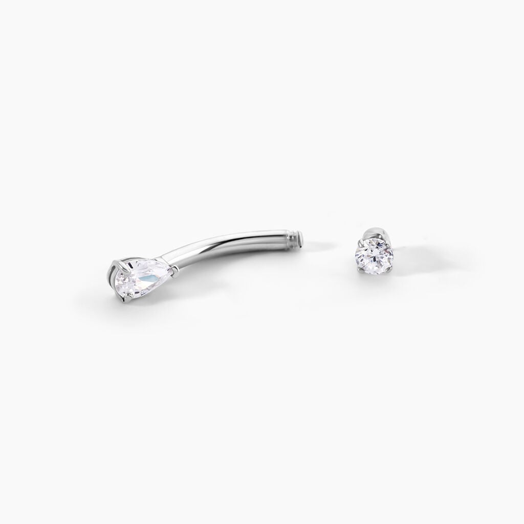 Piercing Edmonise Or Blanc Oxyde De Zirconium - Bijoux Femme | Histoire d&rsquo;Or