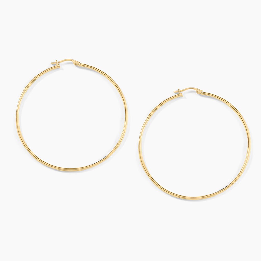 Cr&eacute;oles Agapanthe Or Jaune - Boucles d'oreilles cr&eacute;oles Femme | Histoire d&rsquo;Or