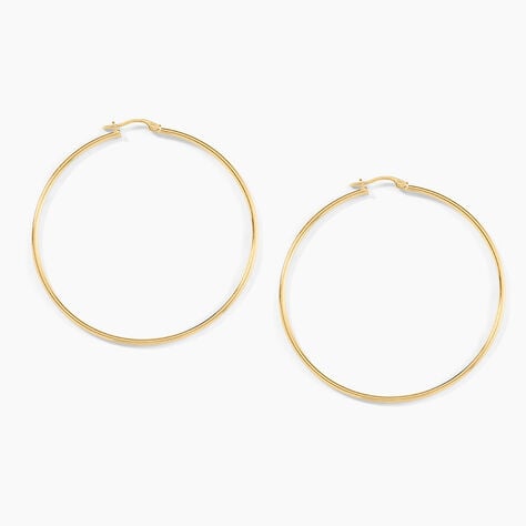 Cr&eacute;oles Agapanthe Or Jaune - Boucles d'oreilles cr&eacute;oles Femme | Histoire d&rsquo;Or