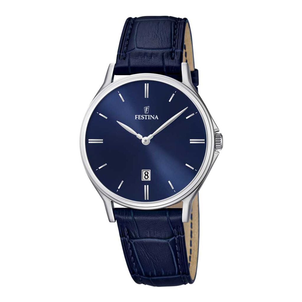 Montre Festina Classics Bleu - Montres &eacute;tanches Homme | Histoire d&rsquo;Or