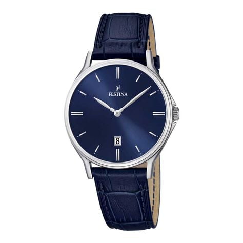 Montre Festina Classics Bleu - Montres &eacute;tanches Homme | Histoire d&rsquo;Or
