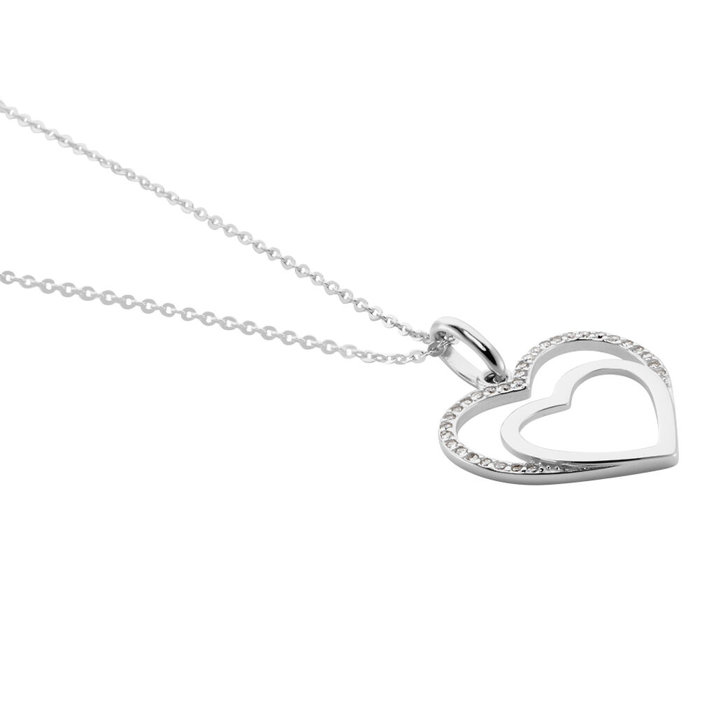 Collier Gasparde Argent Blanc Oxyde De Zirconium - Colliers fantaisie Femme | Histoire d’Or