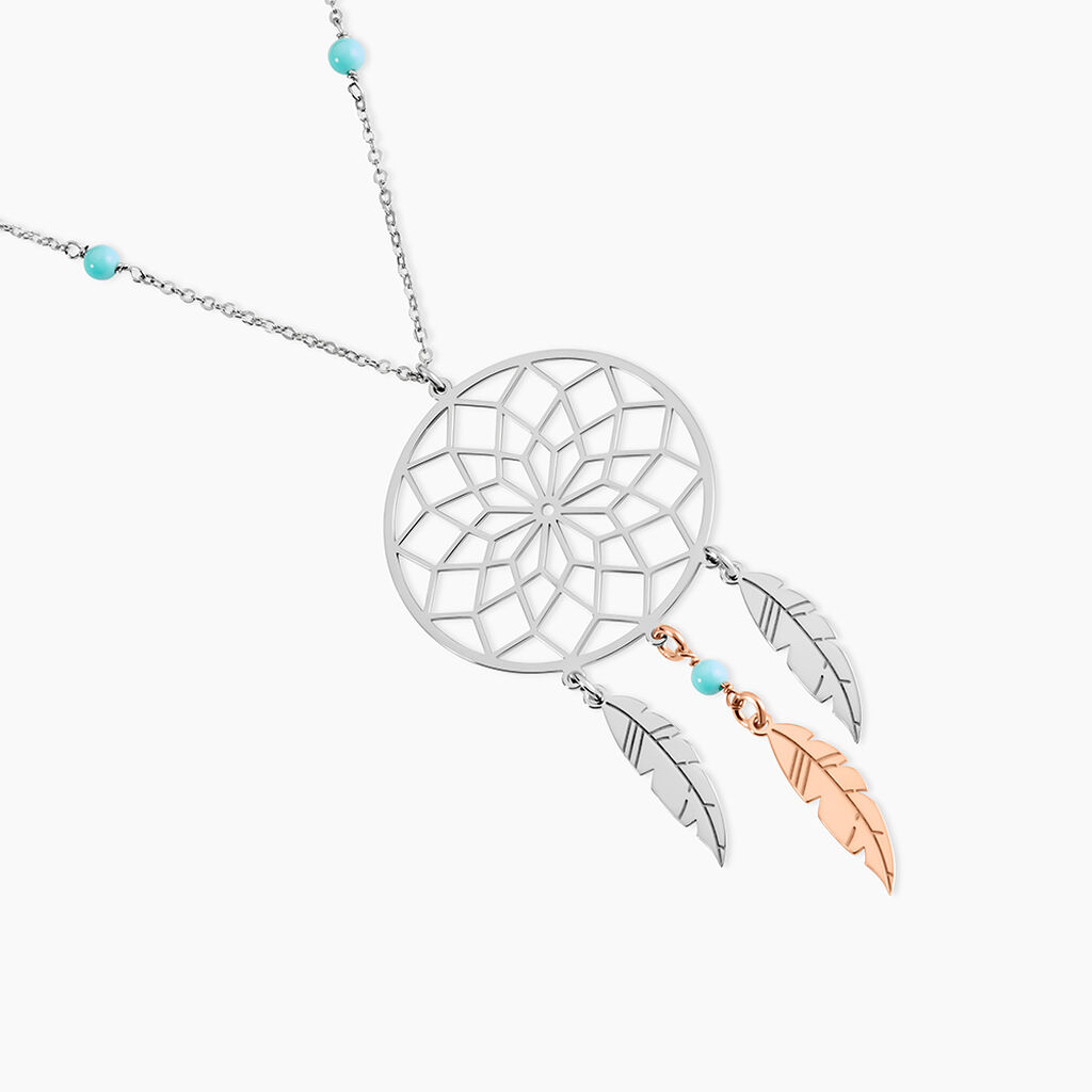 Collier Sautoir Misalie Argent Blanc - Sautoirs Femme | Histoire d&rsquo;Or