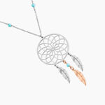 Collier Sautoir Misalie Argent Blanc - Sautoirs Femme | Histoire d&rsquo;Or