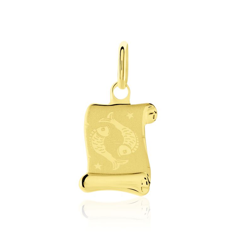 Pendentif Signe Du Zodiaque – Simili Diamant, Laiton Doré Et Noir – King Of Jewelz – Neuf Avec étiquette