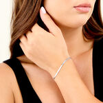 Bracelet Prestance Acier Blanc - Bracelets cha&icirc;ne Femme | Histoire d&rsquo;Or