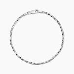 Bracelet Maille Azul Argent Blanc - Bracelets cha&icirc;ne Femme | Histoire d&rsquo;Or