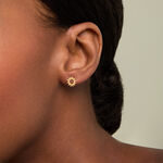 Boucles D'Oreilles Puces Sunlight Argent Dor&eacute; A L'Or 750/1000 - Boucles d'oreilles fantaisie Femme | Histoire d&rsquo;Or