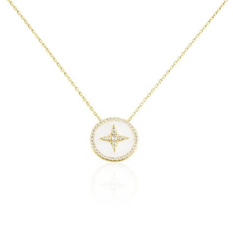 Collier Sweet Rosace Or Jaune Oxyde De Zirconium - Colliers Femme | Histoire d’Or