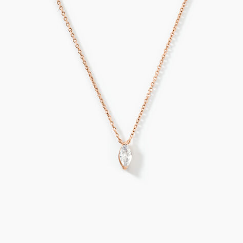 Collier Giulette Argent Rose Oxyde De Zirconium - Colliers fantaisie Femme | Histoire d&rsquo;Or
