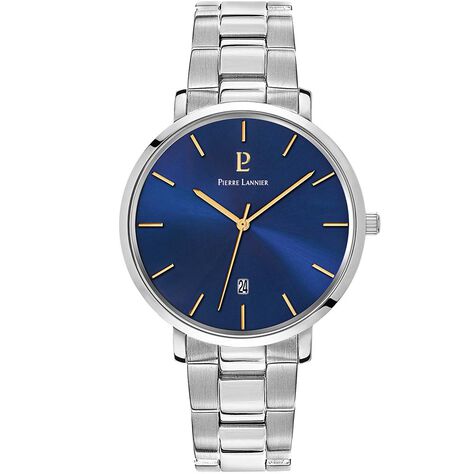 Montre Pierre Lannier Collection Echo Acier Argenté - Montres Homme | Histoire d’Or