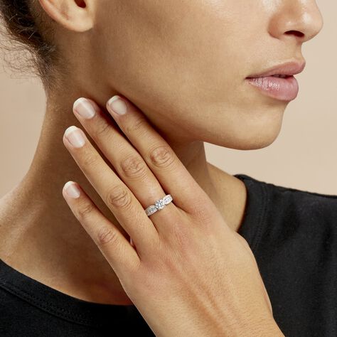 Bague Solitaire Stockholm Or Blanc Diamant - Bagues solitaires Femme | Histoire d’Or