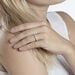 Demi Alliance Juliette Platine Blanc Diamant - Alliances Femme | Histoire d’Or