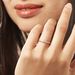 Bague Sabine Or Blanc Diamant - Bagues avec pierre Femme | Histoire d’Or