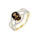 Bague Tina Or Jaune Quartz Et Oxyde De Zirconium - Bagues solitaires Femme | Histoire d’Or