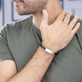 Bracelet Jonc Ahamd Acier Blanc - Bracelets fantaisie Homme | Histoire d’Or