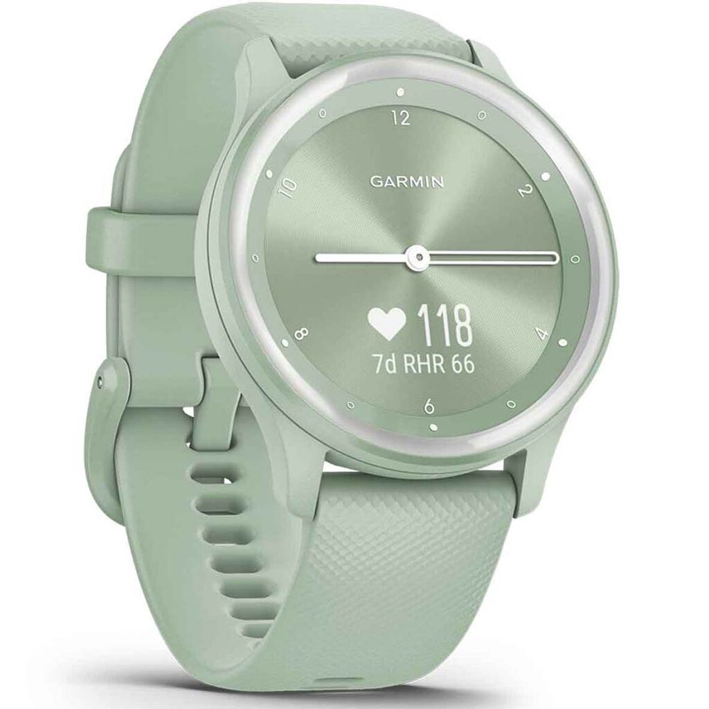 Montre Garmin Vivomove Sport Vert - Montres connect&eacute;es Femme | Histoire d&rsquo;Or