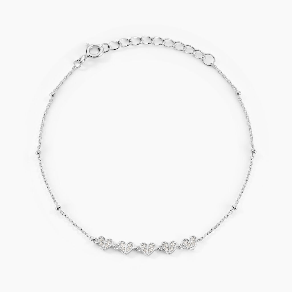 Bracelet Declaration Argent Blanc Oxyde De Zirconium - Bracelets Femme | Histoire d’Or