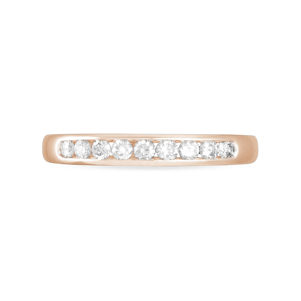 Alliance Giulia Or Rose Diamant - Alliances Femme | Histoire d’Or