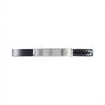Bracelet Jourdan Vittorio Acier Blanc - Bracelets Cuir Homme | Histoire d&rsquo;Or
