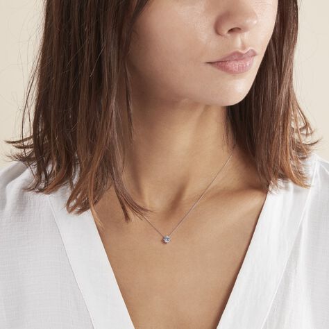 Collier Rio Santa Teresa Argent Blanc Oxyde De Zirconium Sky Blue - Colliers fantaisie Femme | Histoire d’Or