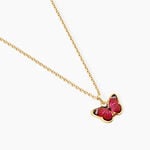 Collier Sulivia Papillon Argent Dor&eacute; A L'Or 750/1000 - Bijoux sans pierre Enfant | Histoire d&rsquo;Or