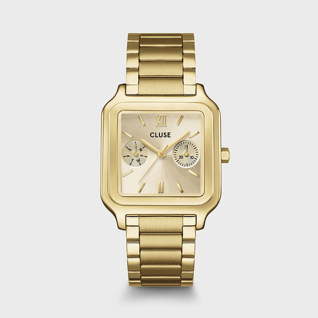 Montre Cluse Gracieuse Multifonction Champagne - F&ecirc;te des m&egrave;res Femme | Histoire d&rsquo;Or