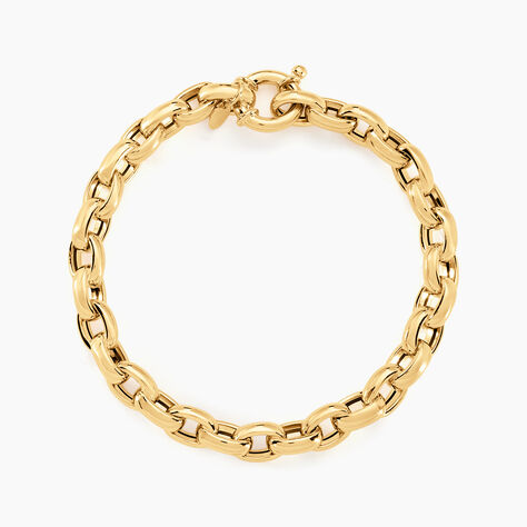 Bracelet Jodie Maille Jaseron Godronne Or Jaune - Bracelets chaîne Femme | Histoire d’Or