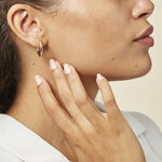 Demi Cr&eacute;oles Anne-christelleae Argent Blanc - Boucles d'oreilles fantaisie Femme | Histoire d&rsquo;Or