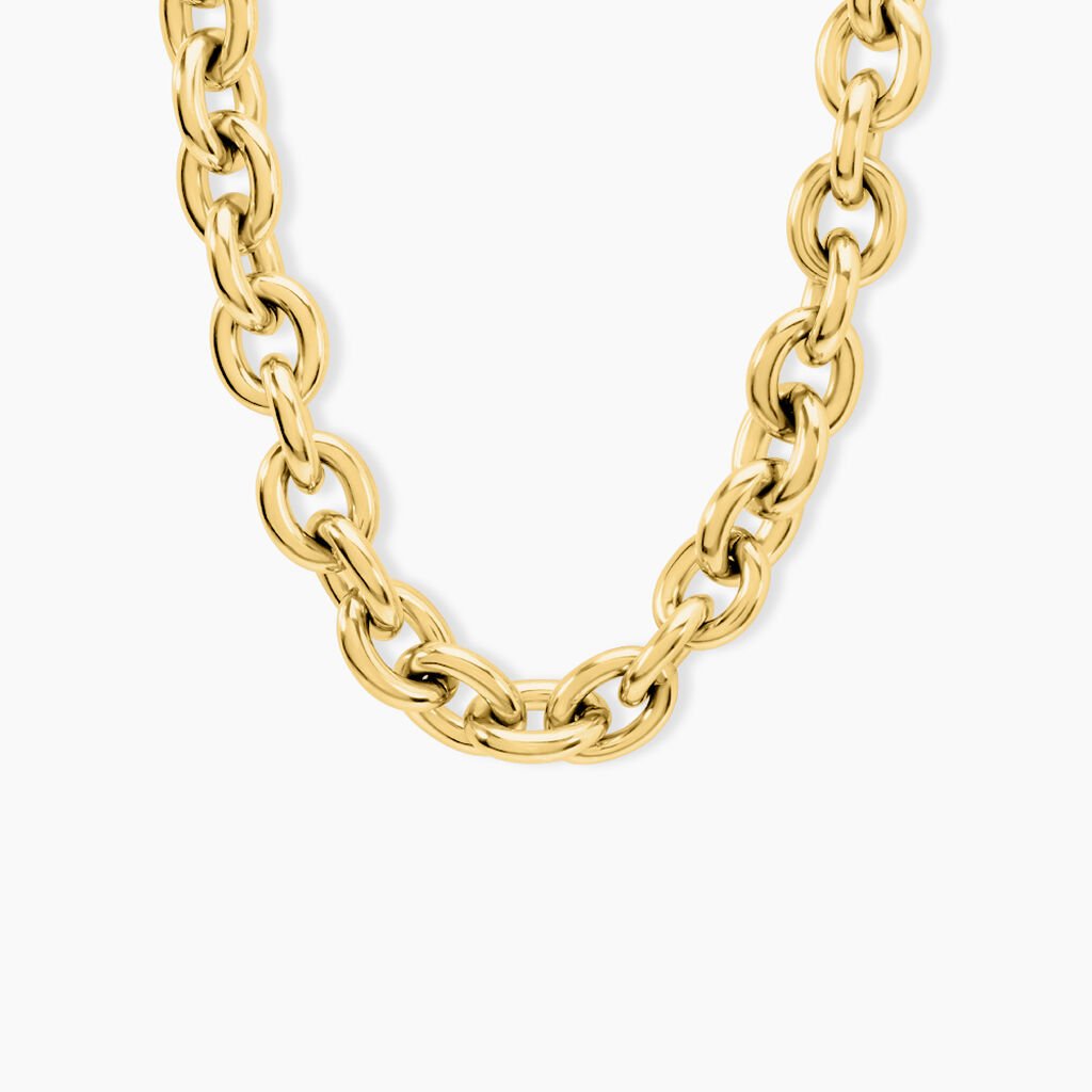 Collier Dafnie Acier Jaune - Colliers fantaisie Femme | Histoire d&rsquo;Or