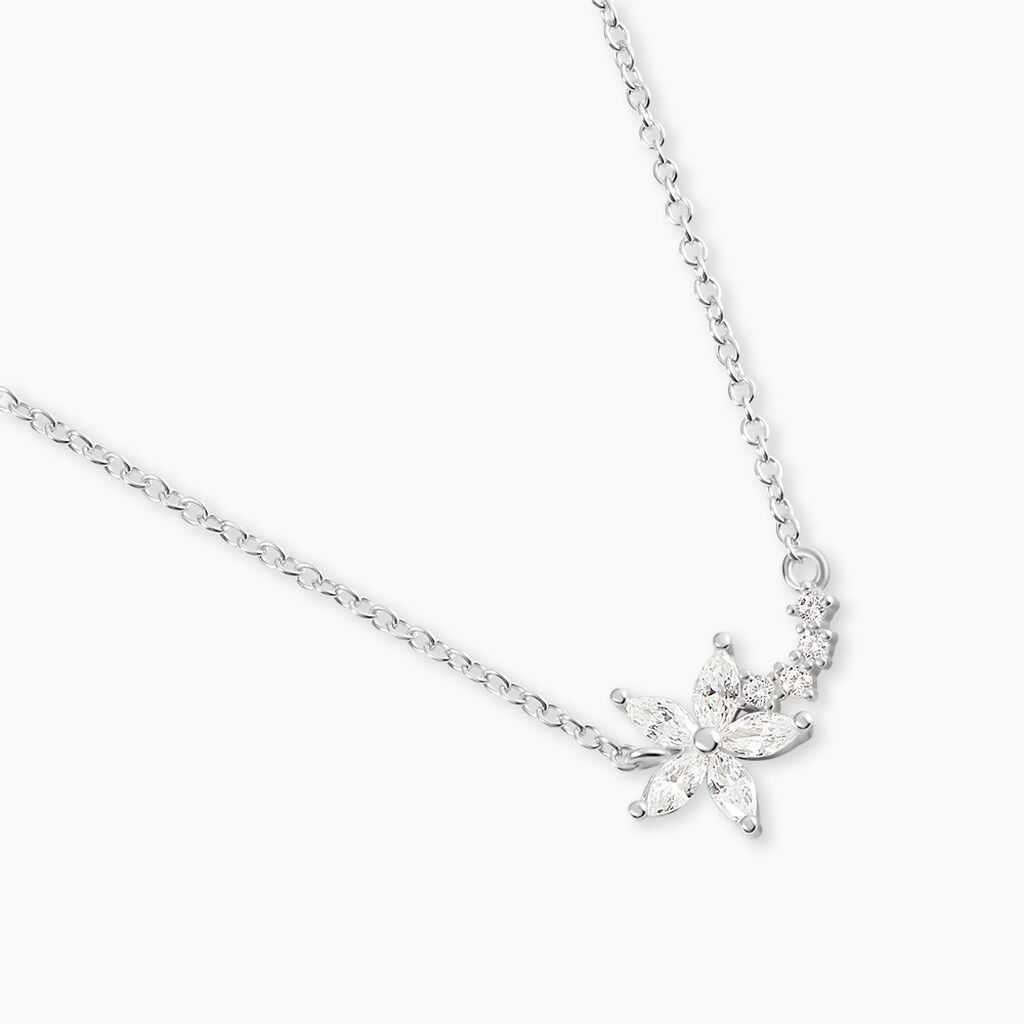Collier Argent Florencio Oxydes De Zirconium - Colliers fantaisie Femme | Histoire d&rsquo;Or