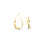 Cr&eacute;oles Ursella Or Jaune Strass - Boucles d'oreilles cr&eacute;oles Femme | Histoire d&rsquo;Or