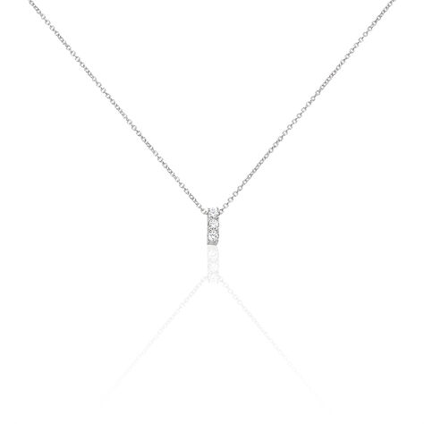 Collier Leala Argent Blanc Oxyde De Zirconium - Colliers fantaisie Femme | Histoire d’Or
