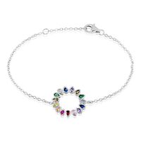 Bracelet Argent Blanc Ethem Oxydes De Zirconium Spinelles