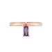 Bague Purple Mood Argent Rose Oxyde De Zirconium - Bagues avec pierre Femme | Histoire d’Or