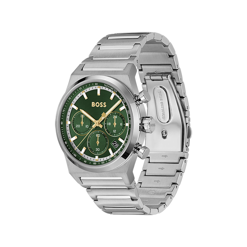 Montre Boss Candor Chrono Vert - Montres Homme | Histoire d’Or