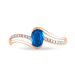 Bague Anja Or Rose Topaze Et Diamant - Bagues solitaires Femme | Histoire d’Or