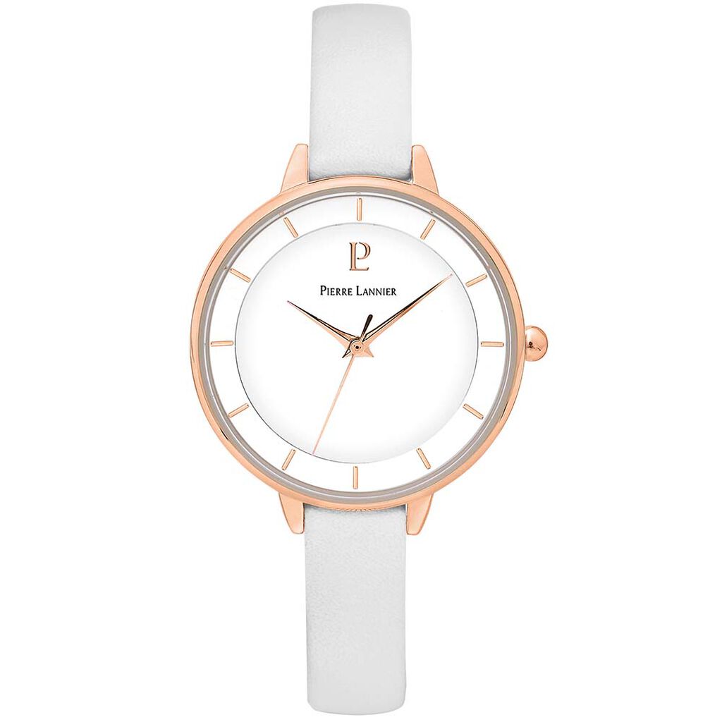 Montre Pierre Lannier Delice Blanc - Montres Femme | Histoire d’Or