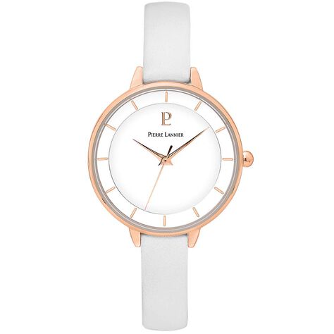 Montre Pierre Lannier Delice Blanc - Montres Femme | Histoire d’Or