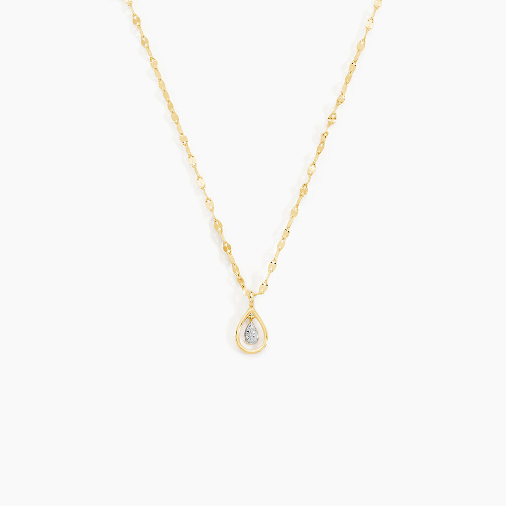 Collier Or Jaune Abhay Diamants - Colliers Femme | Histoire d&rsquo;Or