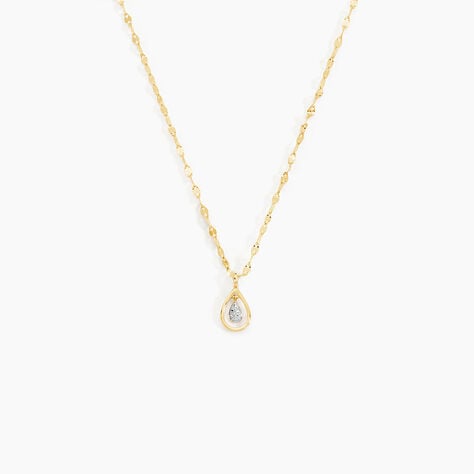 Collier Or Jaune Abhay Diamants - Colliers Femme | Histoire d&rsquo;Or