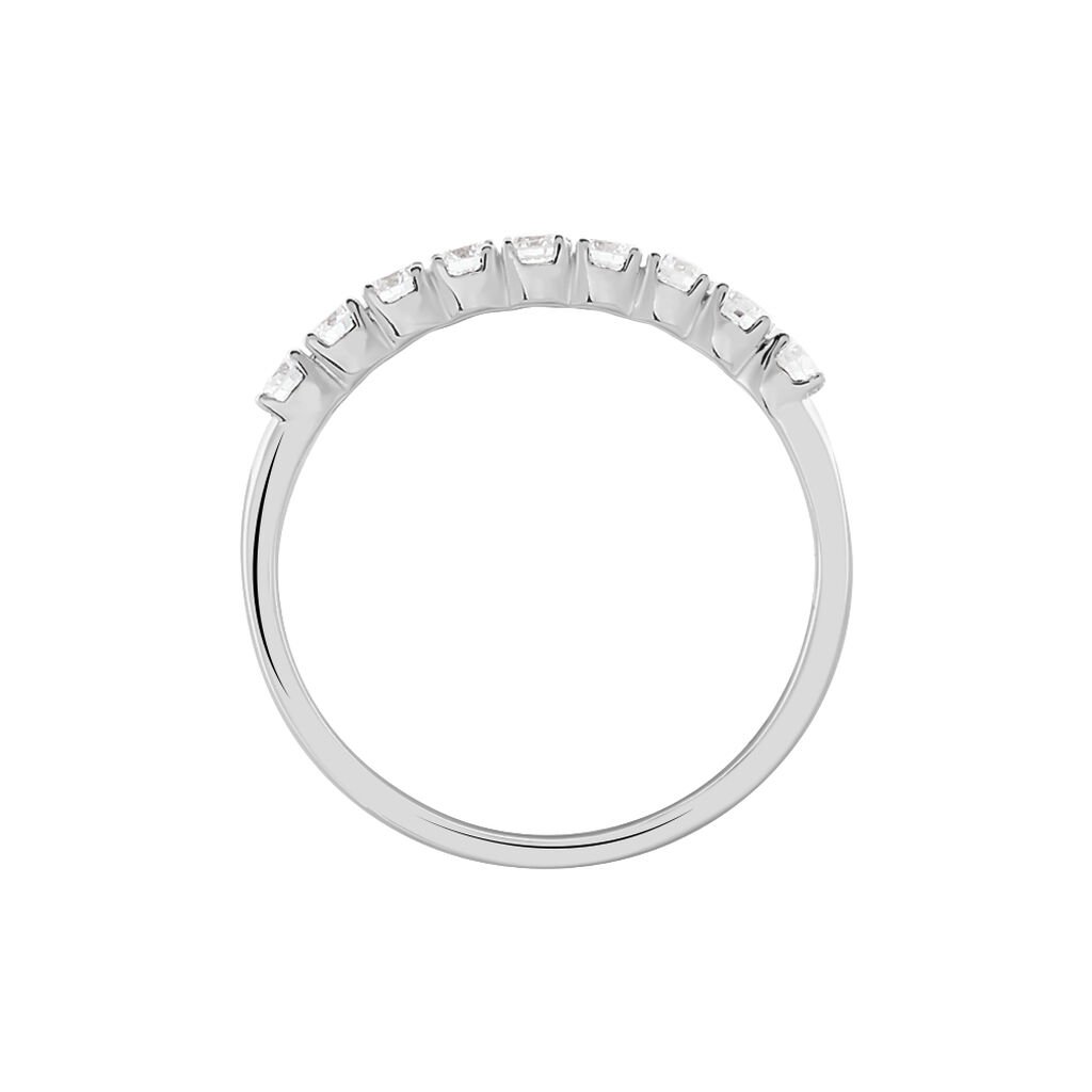 Alliance Eloisa Or Blanc Diamant Synthetique - Alliances Femme | Histoire d&rsquo;Or