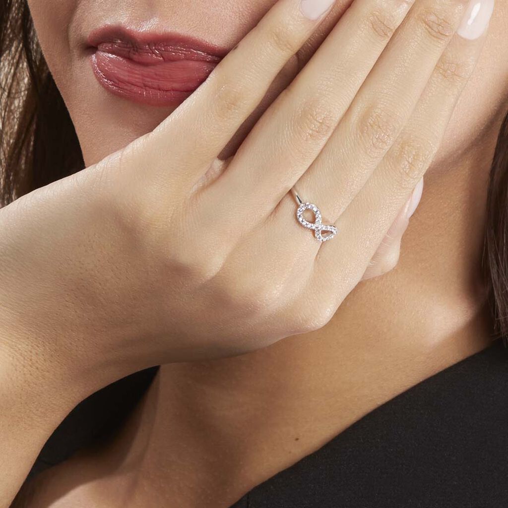 Bague Davila Argent Blanc Oxyde De Zirconium - Bagues avec pierre Femme | Histoire d’Or