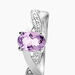 Bague Candice Or Blanc Amethyste - Bagues solitaires Femme | Histoire d’Or
