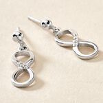 Boucles D'oreilles Pendantes Nohemi Argent Blanc Oxyde De Zirconium - Boucles d'oreilles fantaisie Femme | Histoire d&rsquo;Or