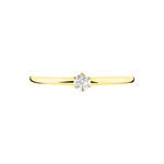 Bague Solitaire Natalia Or Jaune Diamant - Bagues solitaires Femme | Histoire d&rsquo;Or