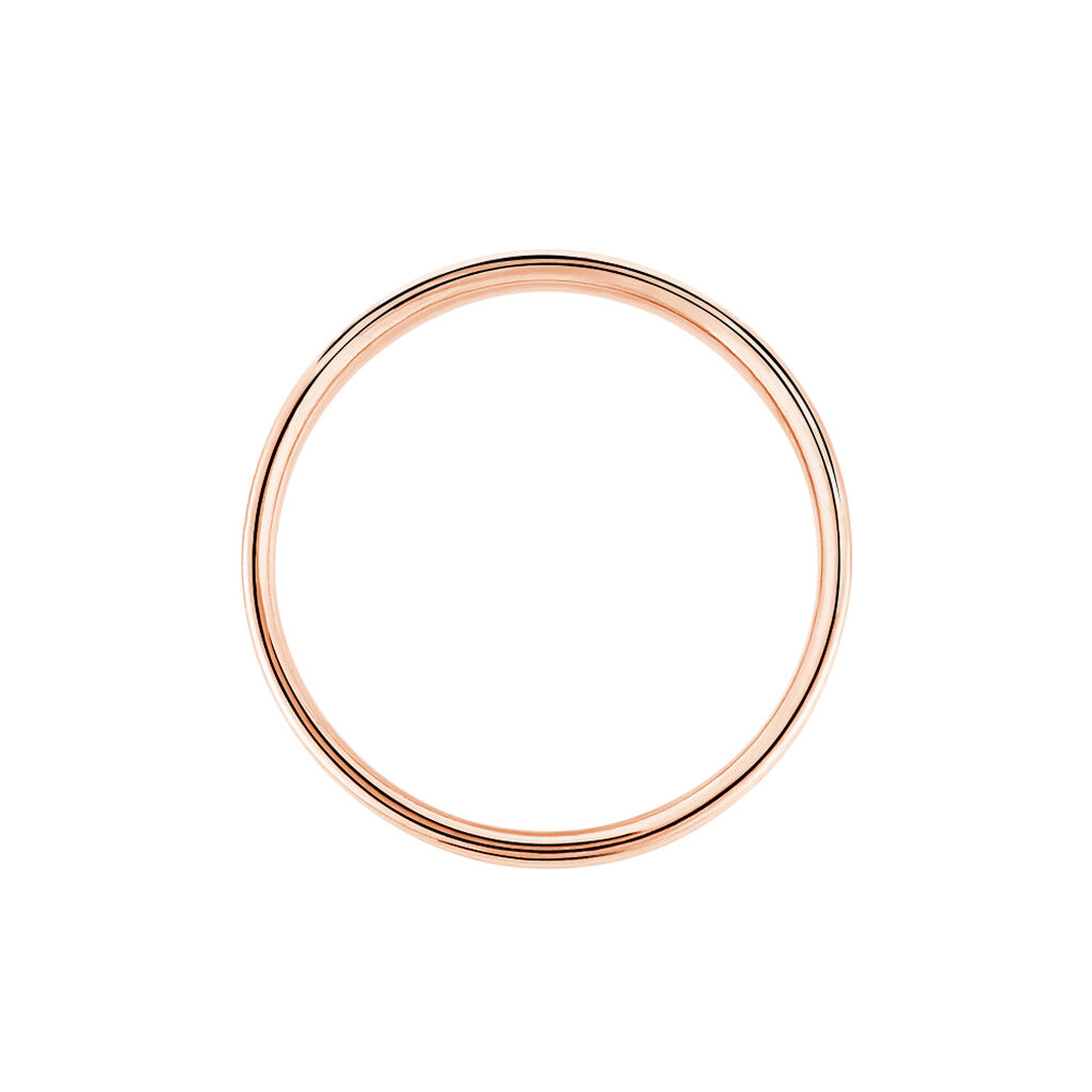 Alliance Fantaisie Diamantee Ruban Plat Or Bicolore - Alliances Femme | Histoire d’Or