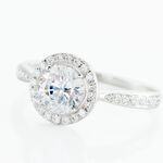 Bague Or Blanc Pelagius Oxyde De Zirconium - Bagues solitaires Femme | Histoire d&rsquo;Or